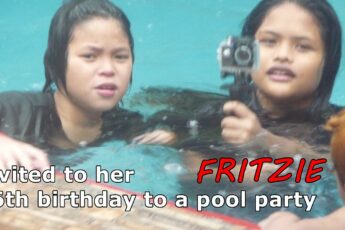 DIETER & GERLYN private - FRITZIE - invited for her 16th birday to a pool party